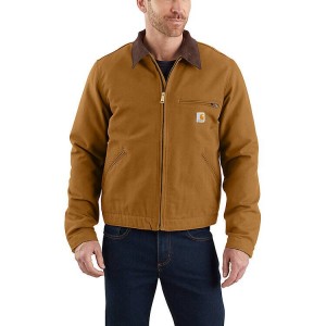 Chaquetas Carhartt Relaxed Fit Duck Blanket-Forro Detroit - 1 Warm Rating Hombre Marrom | GKUHRV-654